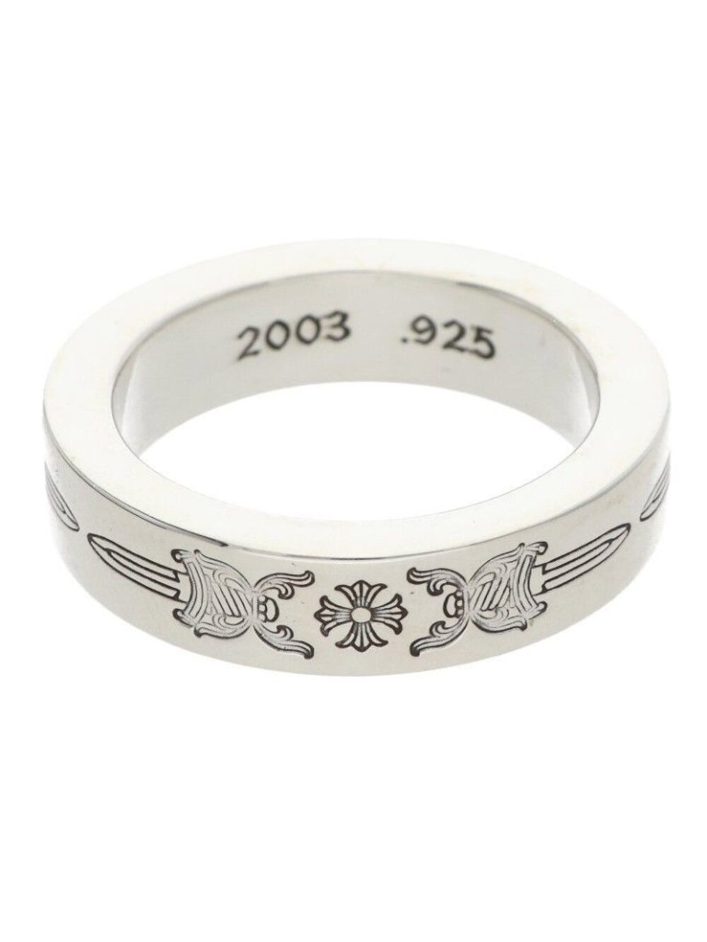 Chrome Hearts Spacer Dagger Silver Ring